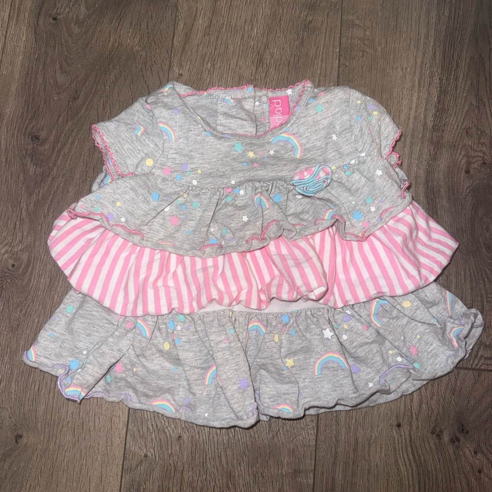 Good Lad Gray shirt  with Pink Details